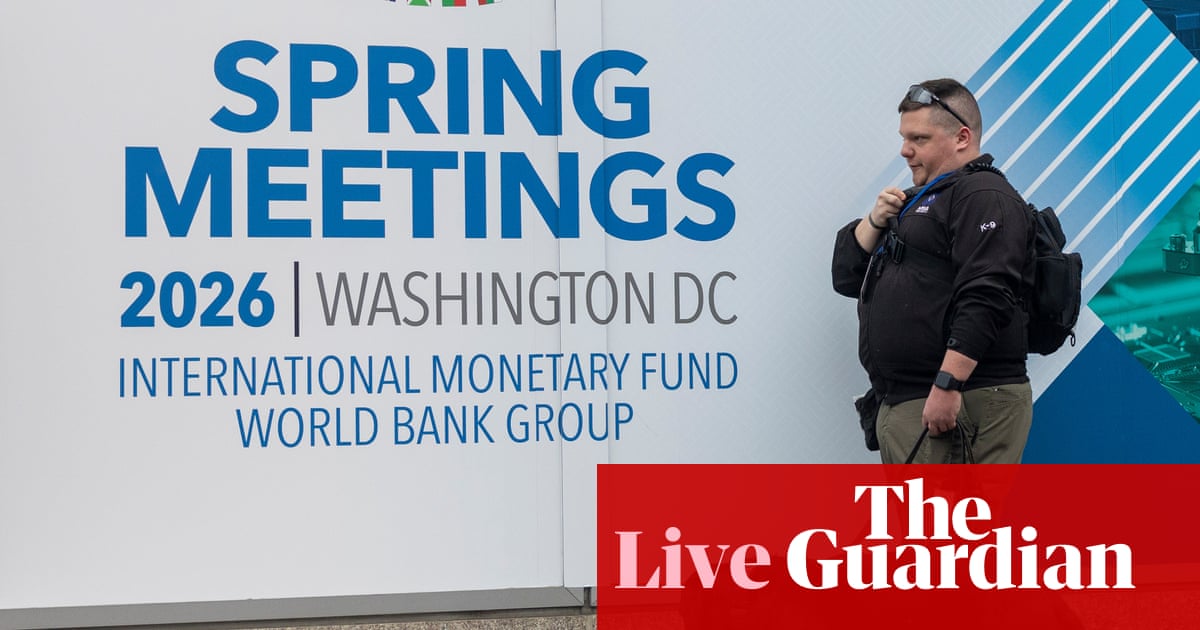 Iran war hurting global economy as IMF meeting begins; oil falls on peace hopes – business live | Business