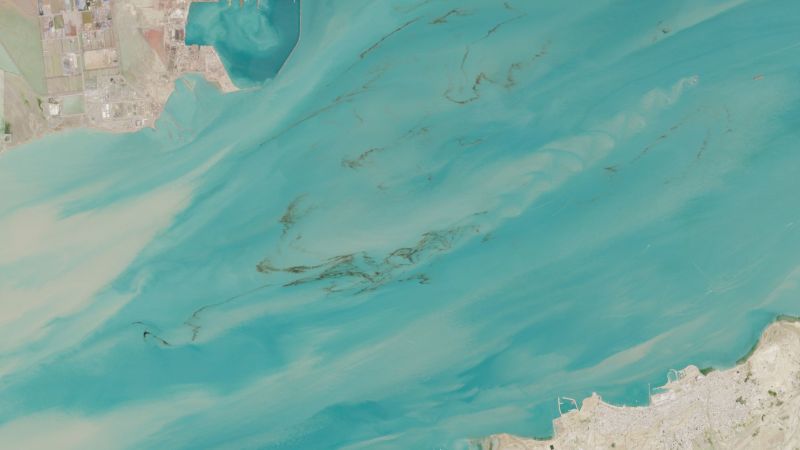 Oil spills from the Iran war are visible from space