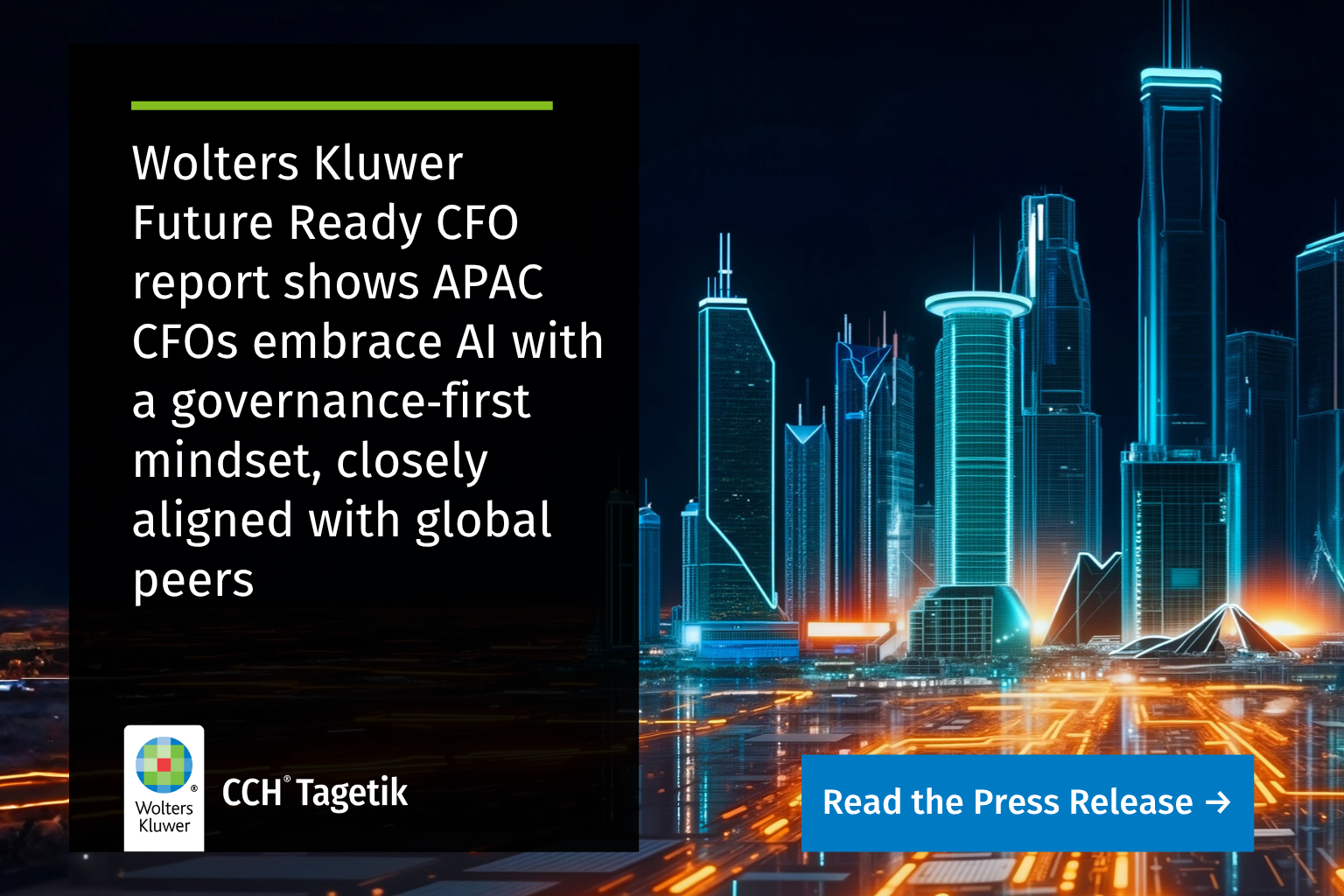 Future Ready CFO report shows APAC CFOs embrace AI with a mindset aligned with global peers