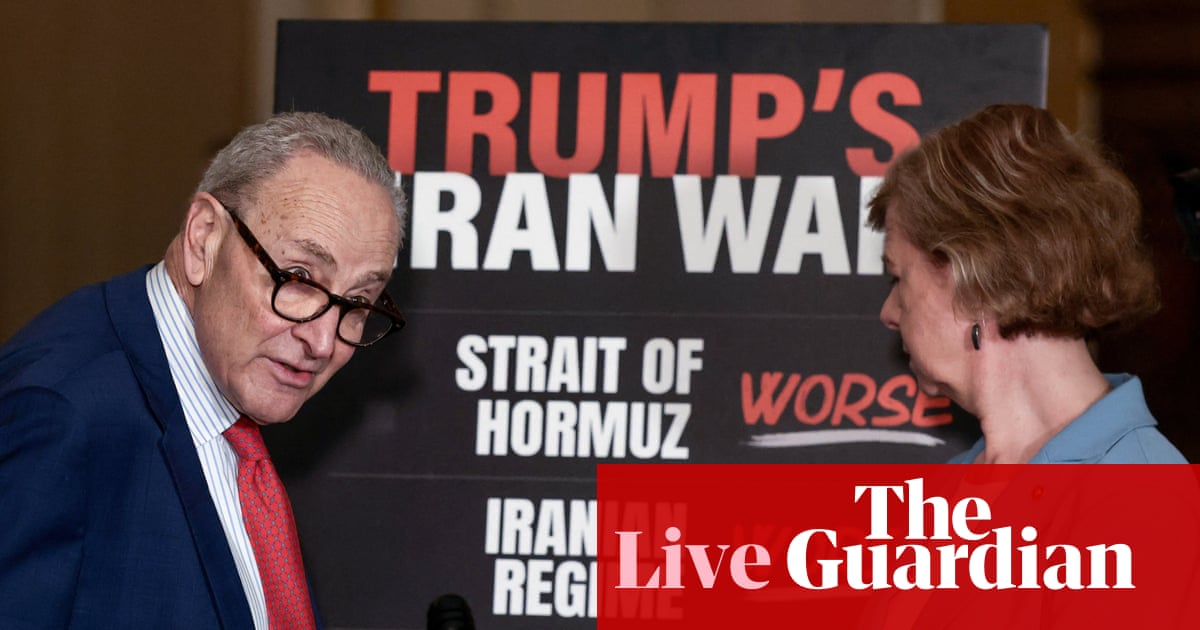 Senate Democrats to force fifth war powers resolution as ceasefire deadline looms – live | Trump administration