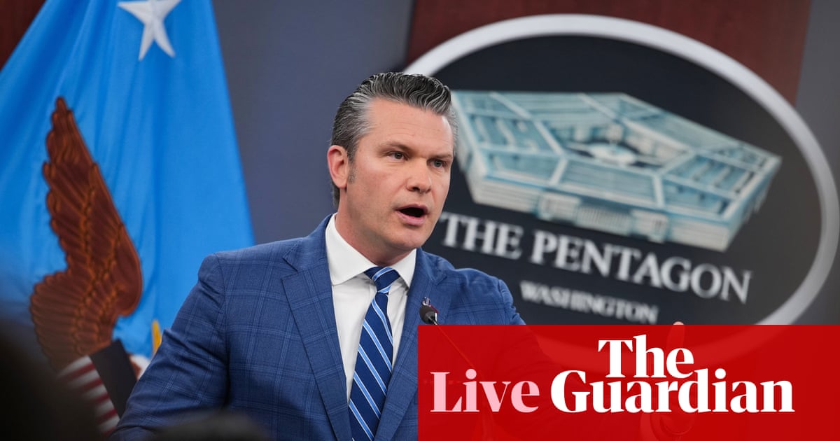House Democrats file six articles of impeachment against defense secretary Pete Hegseth – as it happened | Trump administration