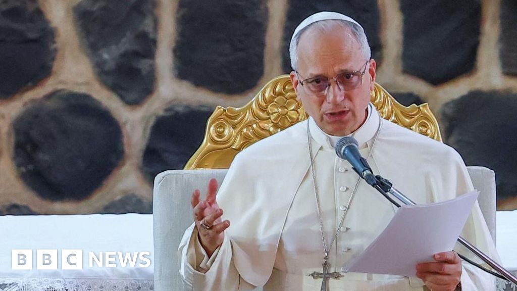 Pope criticises 'tyrants' who spend billions on wars, days after Trump spat – BBC