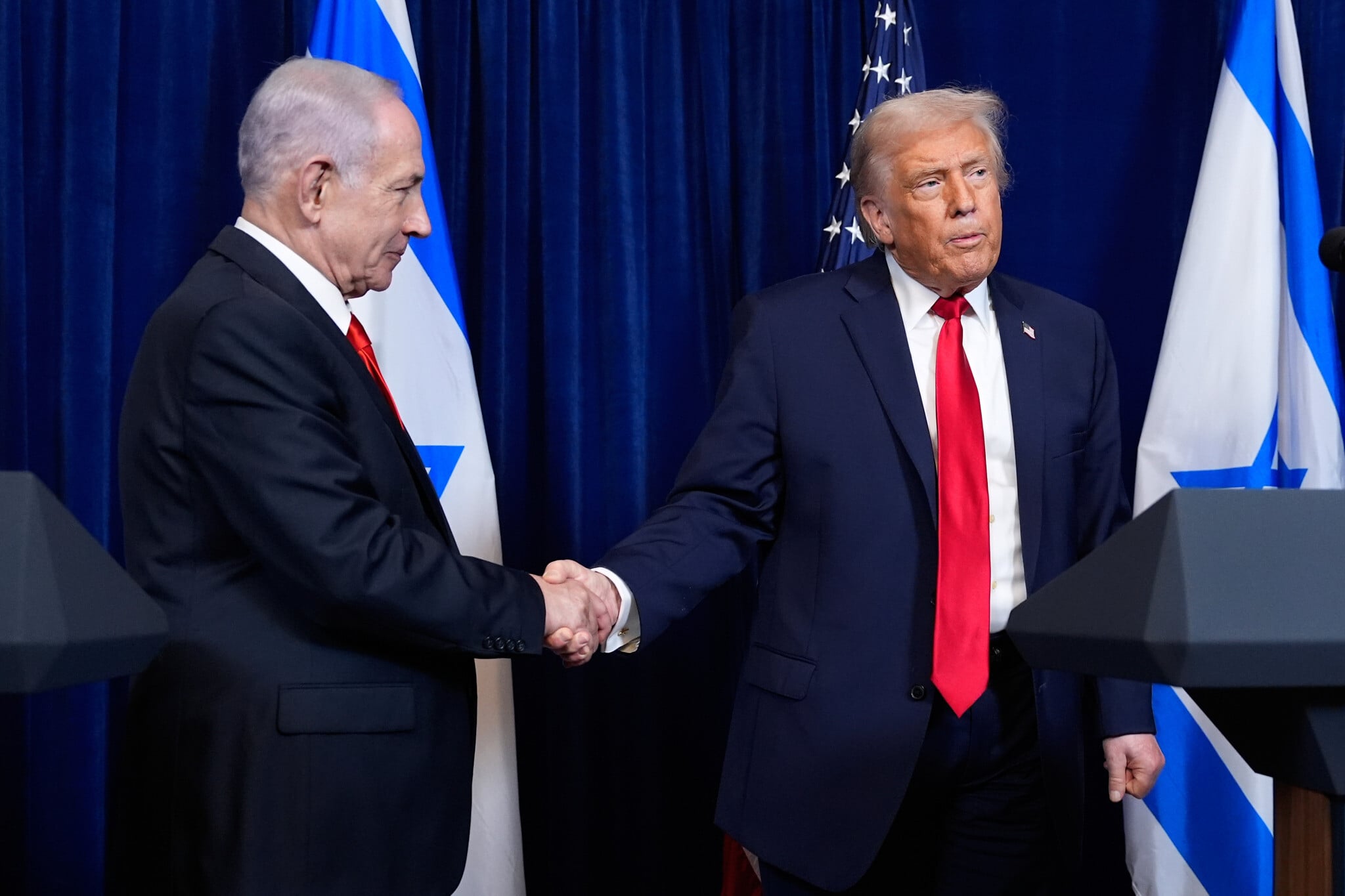 Raging at ‘fake news,’ Trump denies Israel ‘talked me into the war with Iran’