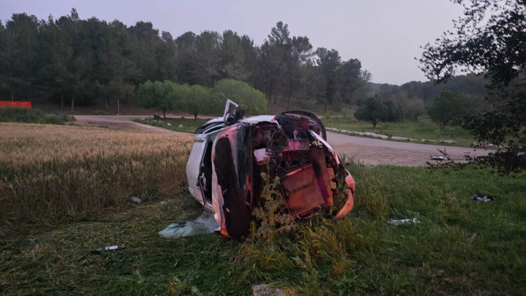 תאונה קטלנית סמוך לקריית גת: הרוג ו-2 פצועים קשה מהתהפכות רכב