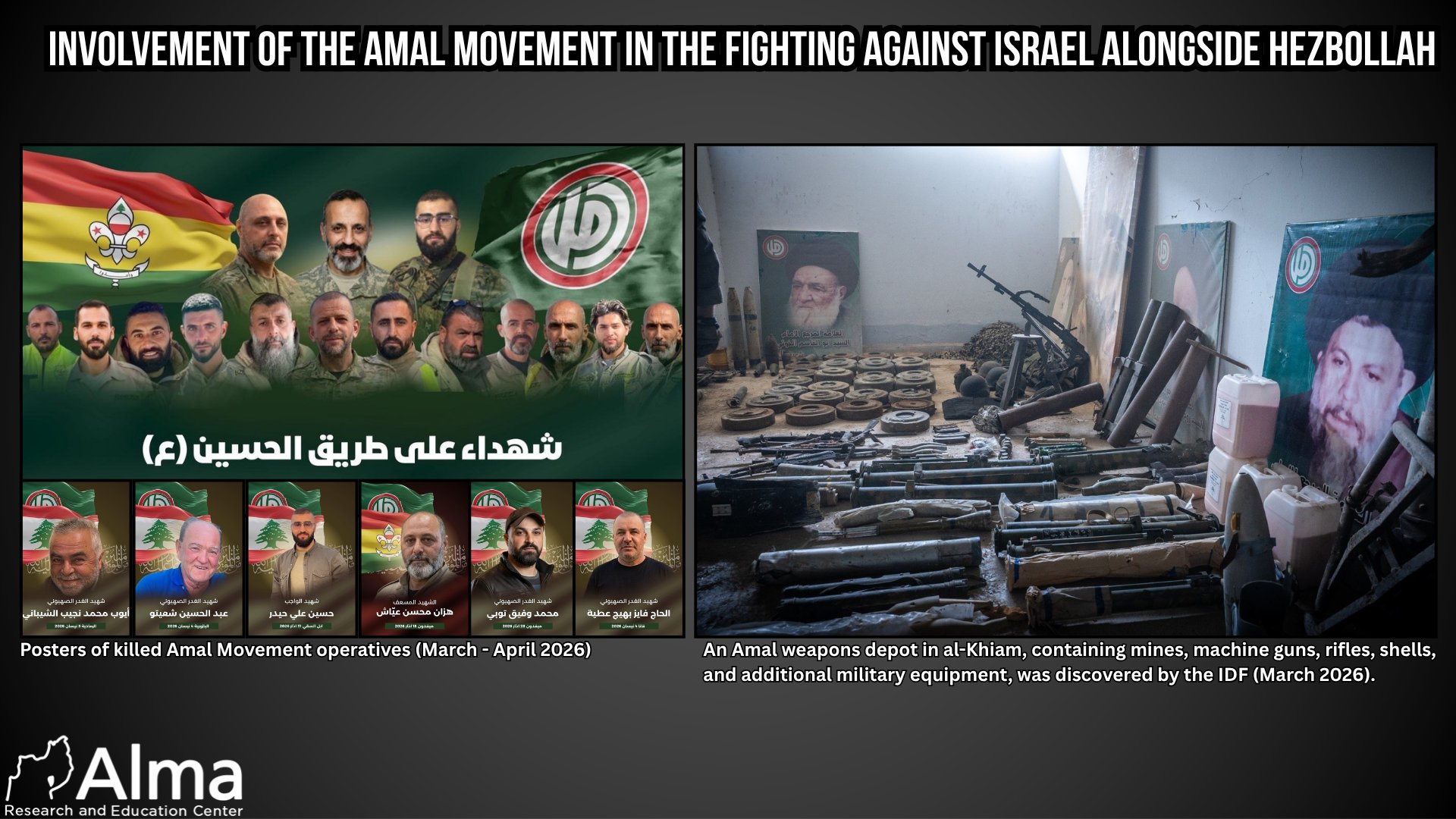 Involvement of the Amal Movement in the Fighting Against Israel Alongside Hezbollah