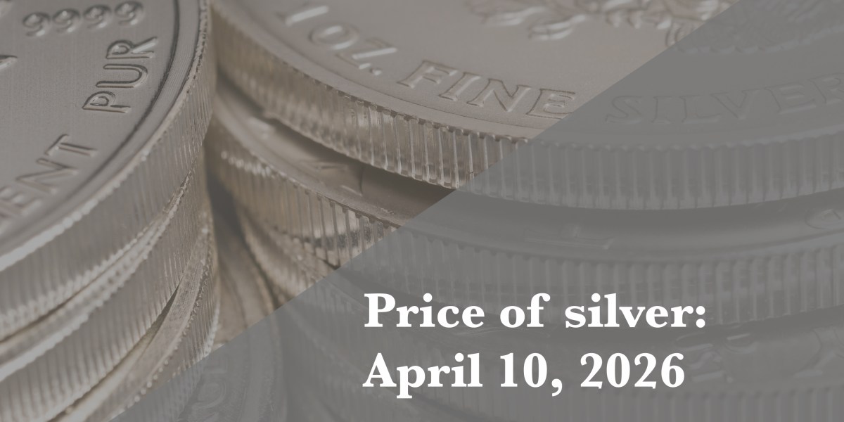 Current price of silver as of Friday, April 10, 2026