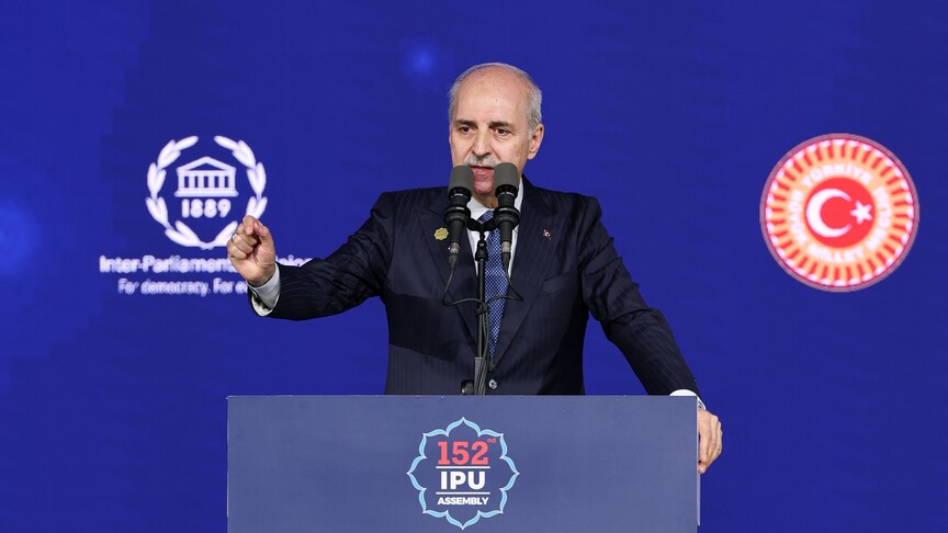 Turkish parliament speaker calls for Israel’s suspension from UN