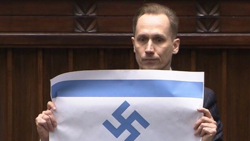 Polish lawmaker says he is being punished for denouncing Israeli genocide