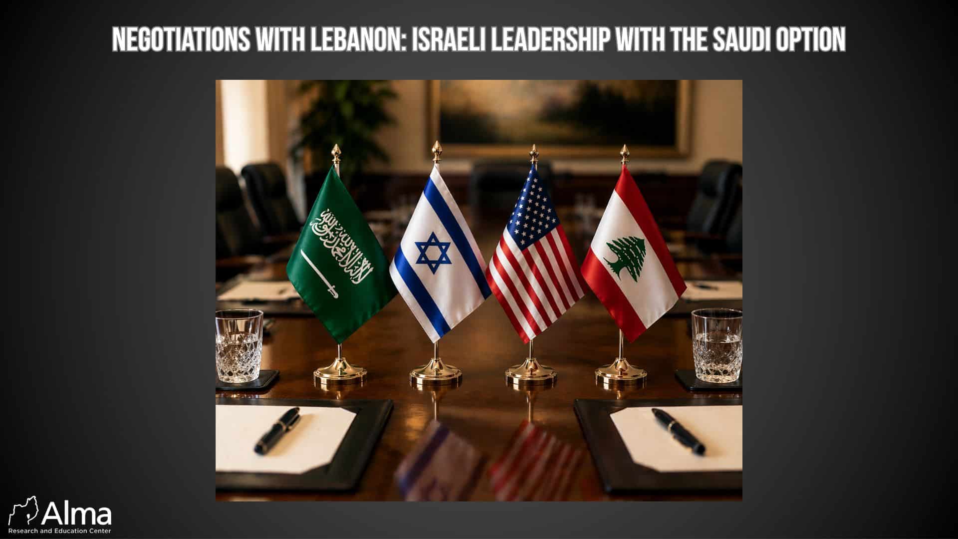 Op-ed: Agreement with Lebanon: Israeli Leadership with the Saudi Option